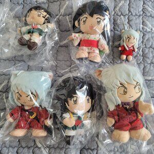 Set of 6 Inuyasha Plush Dolls